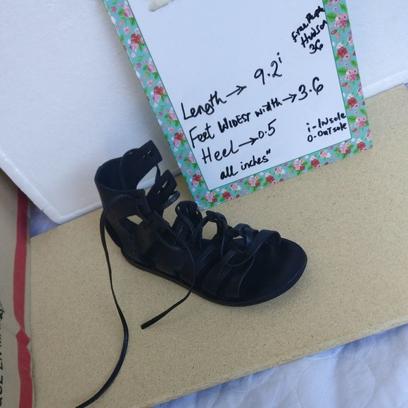 HUDSON LONDON Summertime ALL LEATHER Ancient Greek Gladiator Ankle wrap Sandal - Picture 11 of 11